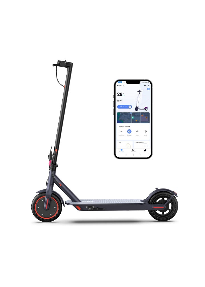 Electric Scooter Adults - Max 19Miles Range & 19MPH Speed E-Scooter, Powerful 350W Scooter, Folding Scooters with 8.5" Solid Tires, Kick Scooter, 2 Wheels and Height Handlebars